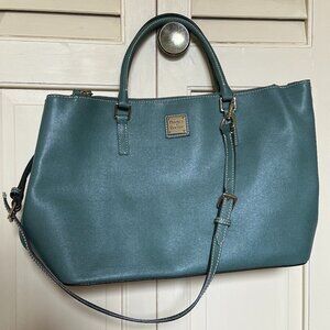 DOONEY & BOURKE VINTAGE Y2K ERA 2000's 100% GENUINE LEATHER OVERSIZED HANDBAG